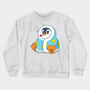 Penguin with Clinical thermometer Crewneck Sweatshirt